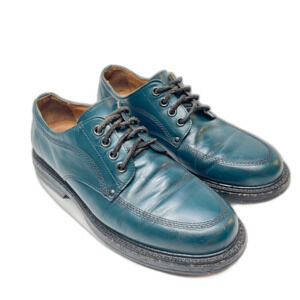 KENZO Teal Black Speckled Lug Sole Streetwear Dress Shoes Mens Size EU 43/US 9.5